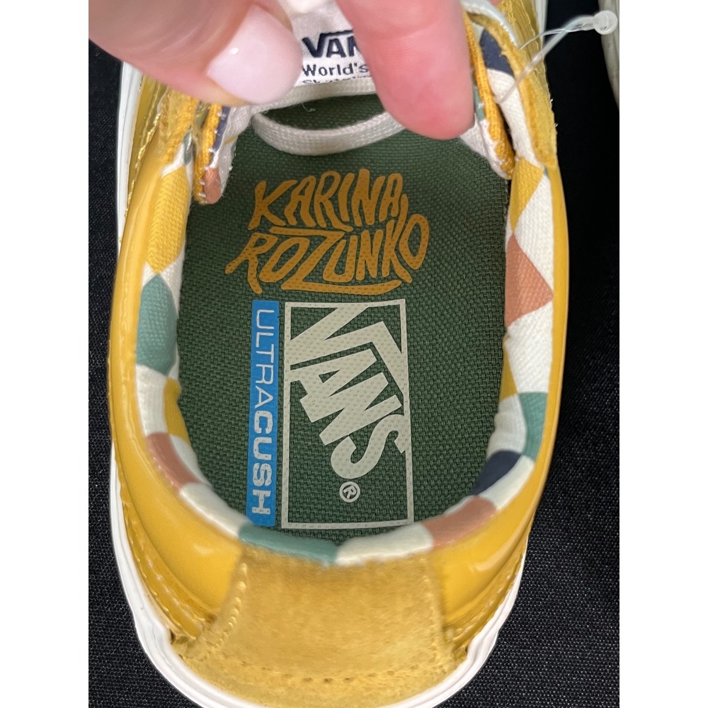 Vans x Karina Rozunko Style 36 Decon SF Mustard Yellow Sneakers 6.5 Women - Picture 7 of 9